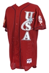 2001 Nick Johnson New York Yankees Signed Team USA All Star Futures Game Jersey (MEARS LOA/MLB Hologram & PSA/DNA)