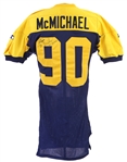 1994 Steve McMichael Green Bay Packers Signed Game Worn Throwback Alternate Jersey (MEARS LOA/JSA)