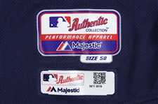 2015 (June 27) James Loney Tampa Bay Rays Siged Game Worn Turn Back The Clock Uniform (MEARS LOA/MLB Hologram)