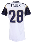 2003 Marshall Faulk St. Louis Rams Game Worn Road Jersey (MEARS LOA)