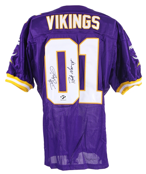 2000 Randy Moss Daunte Culpepper Minnesota Vikings Signed Jersey (JSA)