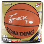 2000s Dwyane Wade Miami Heat Signed ONBA Stern Basketball (JSA)