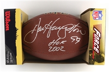 2000s Dan Hampton Chicago Bears Signed Football (JSA)