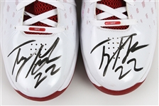 2010-11 Taj Gibson Chicago Bulls Signed Nike Game Worn Sneakers (MEARS LOA/*JSA*)