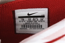 2010-11 Taj Gibson Chicago Bulls Signed Nike Game Worn Sneakers (MEARS LOA/*JSA*)