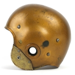 1950's Riddell Gold/Navy Game Worn Football Helmet w/ 6 Strap Suspension System (MEARS LOA)