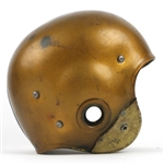 1950's Riddell Gold/Navy Game Worn Football Helmet w/ 6 Strap Suspension System (MEARS LOA)