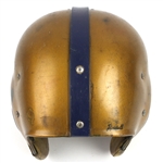 1950's Riddell Gold/Navy Game Worn Football Helmet w/ 6 Strap Suspension System (MEARS LOA)