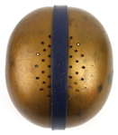 1950's Riddell Gold/Navy Game Worn Football Helmet w/ 6 Strap Suspension System (MEARS LOA)