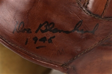 1990's Glenn Davis Doc Blanchard Army Black Knights Signed Repro Leather Football Helmet & 8 x 10 Photo (JSA)