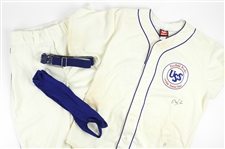 2004 Rickie Weeks United States Steel Signed Game Worn Minor League Throwback Uniform w/ Jeresy, Pants, Belt & Stirrups (MEARS LOA/JSA/MLB Hologram)