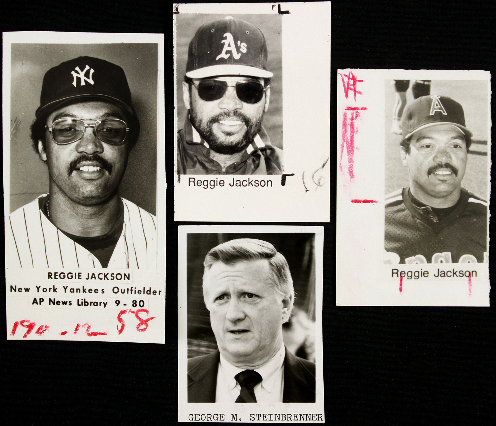 Reggie Jackson & Thurman Munson Yankees 13x16 Custom Framed Photo Display With World Series Pin Pristineauction.com