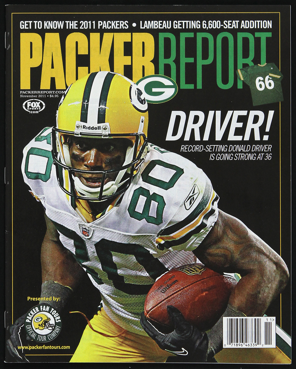 Doland Driver Lot Detail - 2011 Donald Driver Green Bay Packers Packer Report
