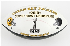 2010 Bart Starr Green Bay Packers Autographed Commemorative Super Bowl XLV Champions Football (MEARS LOA) (JSA)
