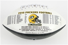 2010 Bart Starr Green Bay Packers Autographed Commemorative Super Bowl XLV Champions Football (MEARS LOA) (JSA)