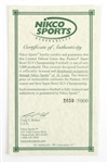 2010 Bart Starr Green Bay Packers Autographed Commemorative Super Bowl XLV Champions Football (MEARS LOA) (JSA)