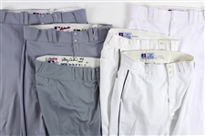 1991-2007 Los Angeles Dodgers and Houston Astros Game Worn Pants Including Gary Carter, Bill Spiers, Marlon Anderson and More (Lot of 6) (JSA) (MEARS LOA)