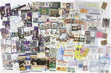 1950s-2000s Baseball Basketball Football Ticket Stub Collection - Lot of 172 w/ Hank Aaron, Houston Colt .45s, Milwaukee Braves, Green Bay Packers, Milwaukee Bucks & More