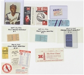 1950's-2000's Baseball Basketball Football Ticket Stub Collection - Lot of 172 w/ Hank Aaron, Houston Colt .45s, Milwaukee Braves, Green Bay Packers, Milwaukee Bucks & More