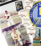 1990's-2000's Baseball Basketball Football Memorabilia Collection - Lot of 23 w/ Signed Baseballs, Signed Photos, First Day Envelopes & More (JSA)