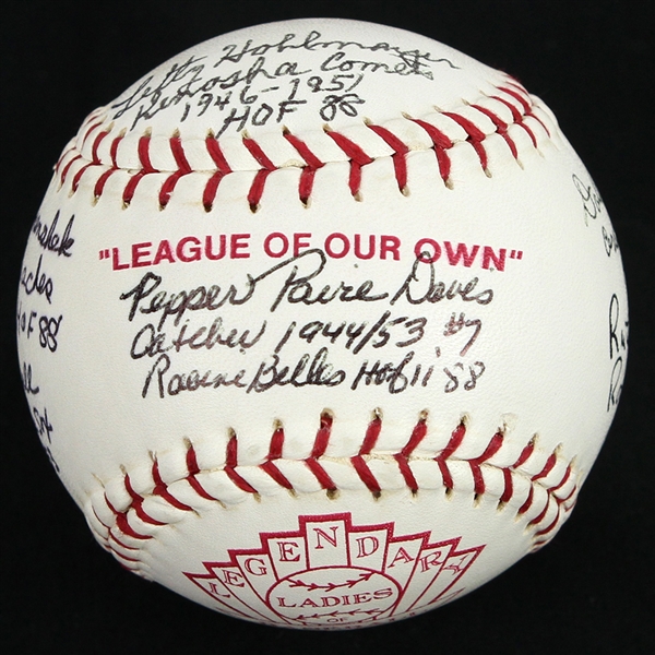 1988 Autographed Legendary Ladies of Baseball HOF Baseball (JSA) (MEARS LOA)