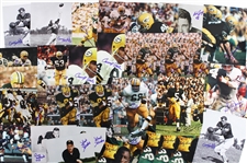 1950’s-1980’s Green Bay Packers, Pittsburgh Steelers, and Kansas City Chiefs Autographed Color and Black and White 8x10 Photos Including Chester Marcol, Lynn Dickey, Paul Horning, and More (JSA) (Lot