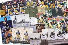 1950’s-1980’s Green Bay Packers, Pittsburgh Steelers, and Kansas City Chiefs Autographed Color and Black and White 8x10 Photos Including Chester Marcol, Lynn Dickey, Paul Horning, and More (JSA) (Lot