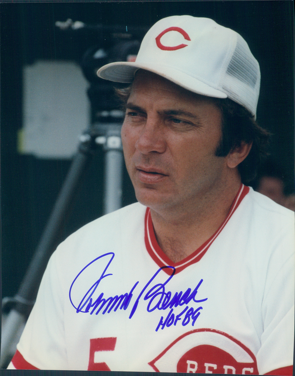 Lot Detail - 1967-1983 Johnny Bench Cincinnati Reds Autographed Colored ...