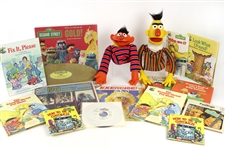 1970s Sesame Street Collection of Toys & Books (Lot of 16)