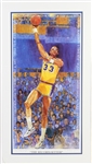 1989 Kareem Abdul Jabbar "The Record Setter" Signed 20"x 36" Limited Edition Lithograph (JSA)