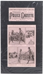 1921 Jack Dempsey The National Police Gazette 15"x 27" Matted Issue 