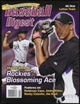 2010 Ubaldo Jimenez Colorado Rockies Baseball Digest 