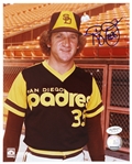 1973-80 Randy Jones San Diego Padres Autographed 8x10 Color Photo *JSA*