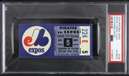 1972 Willie Stargell Pittsburgh Pirates Career HR #267 Ticket Stub (PSA Slabbed Authentic)