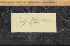 1950's Early Wynn Chicago White Sox Signed Cut Framed 17x21 (JSA)