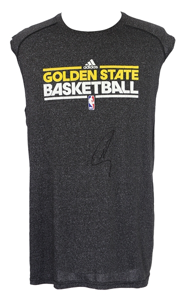 2012-13 Stephen Curry Golden State Warriors Signed Shooting Shirt (MEARS LOA/JSA)