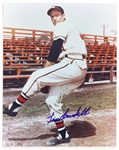 1990s Lew Burdette Milwaukee Braves Signed 8" x 10" Photo (JSA)
