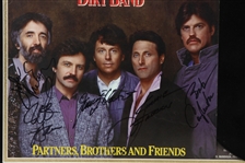 1985 Nitty Gritty Dirt Band Signed Partners Brothers & Friends 17 x 27 Framed Record (JSA)