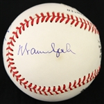 1995-99 Hank Aaron Warren Spahn Eddie Mathews Milwaukee Braves Signed ONL Coleman Baseball (*JSA*)
