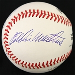 1995-99 Hank Aaron Warren Spahn Eddie Mathews Milwaukee Braves Signed ONL Coleman Baseball (*JSA*)