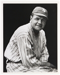 2000s Babe Ruth New York Yankees 16" x 20" Black & White Photo