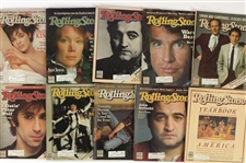 1979-87 Rolling Stone Magazine Collection - Lot of 74 w/ John Lennon First Issue Reprint, Years in Review, Special Issues & More