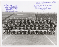 1957 circa Green Bay Packers Signed 8x10 B&W Signed Photo (8 autos) JSA