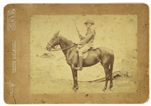 1900 circa Frank S Hagney in Boer War Australian Continent (Jack Johnson’s Sparring Partner) 8x10 Cabinet Photo