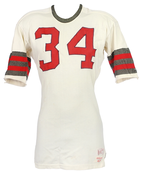 1960s #34 Game Worn Wilson Football Jersey (MEARS LOA)