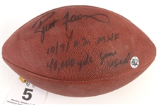 2002 (October 7) Brett Favre Green Bay Packers Signed ONFL Tagliabue Game Used Football (MEARS LOA/JSA) 40,000 Career Yards