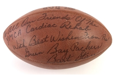 1985 Bart Starr Green Bay Packers Signed & Inscribed Football w/ Football Pointers Booklet (*JSA*)