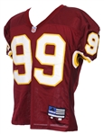 2001 Marco Coleman Washington Redskins Game Worn Home Jersey (MEARS LOA)