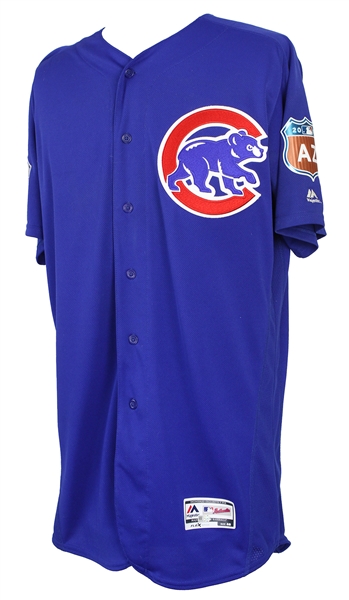 2016 Addison Russell Chicago Cubs Spring Training Jersey (MEARS LOA/MLB Hologram)