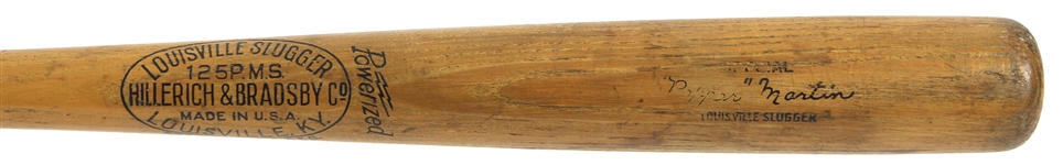 1934-40 Pepper Martin St. Louis Cardinals H&B Louisville Slugger Store Model Bat 